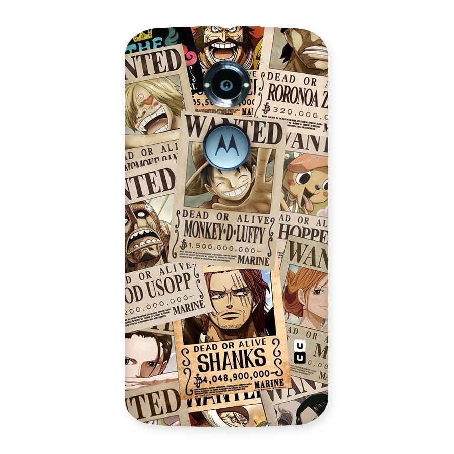 One Piece Most Wanted Back Case for Moto X 2nd Gen