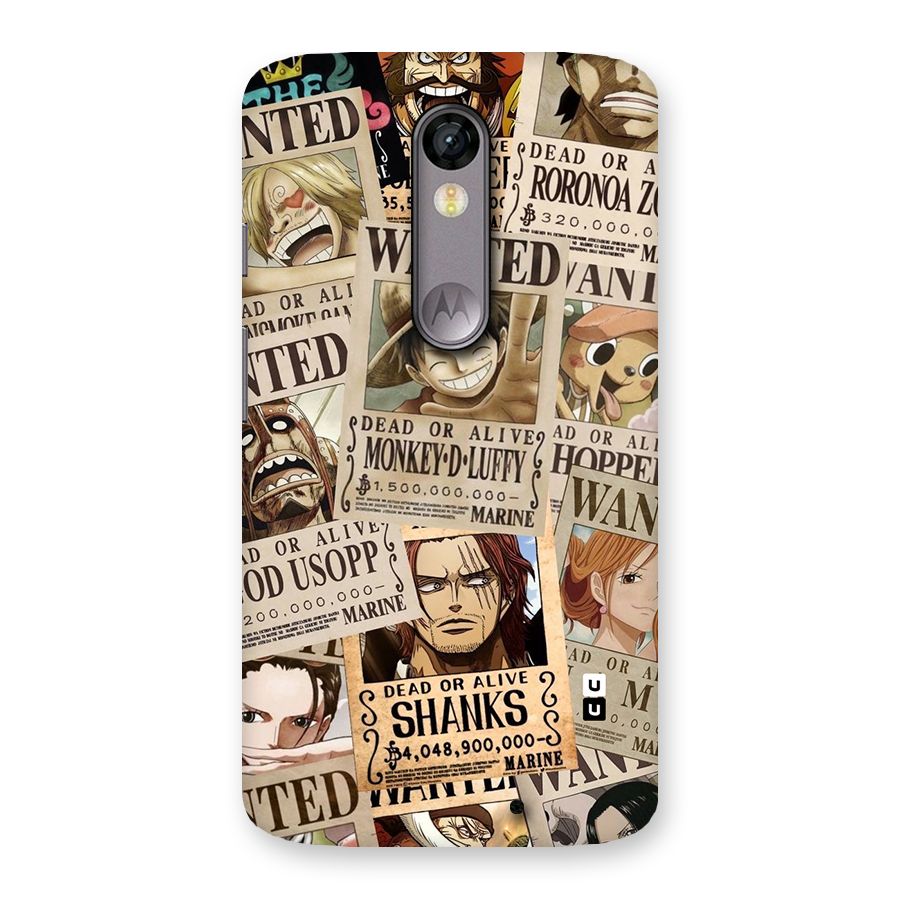 One Piece Most Wanted Back Case for Moto X Force