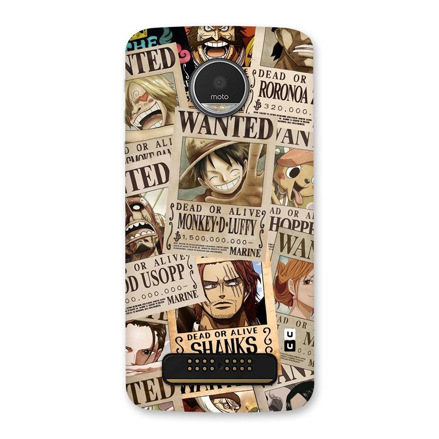 One Piece Most Wanted Back Case for Moto Z Play
