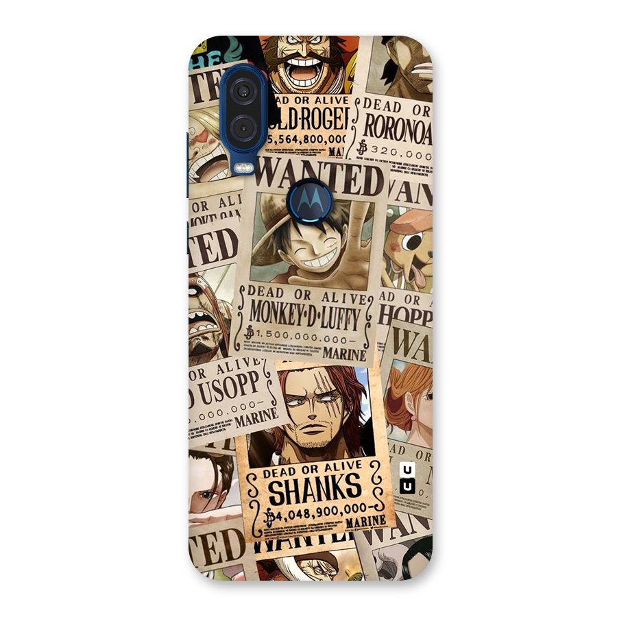 One Piece Most Wanted Back Case for Motorola One Vision