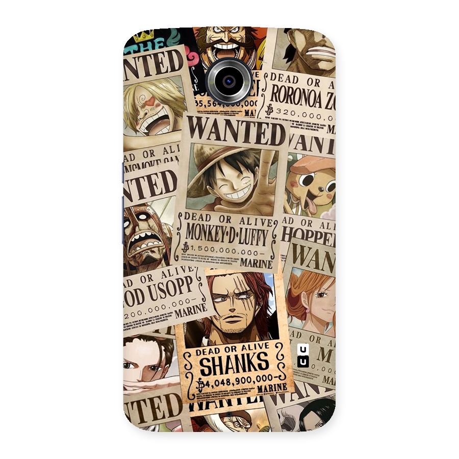 One Piece Most Wanted Back Case for Nexsus 6