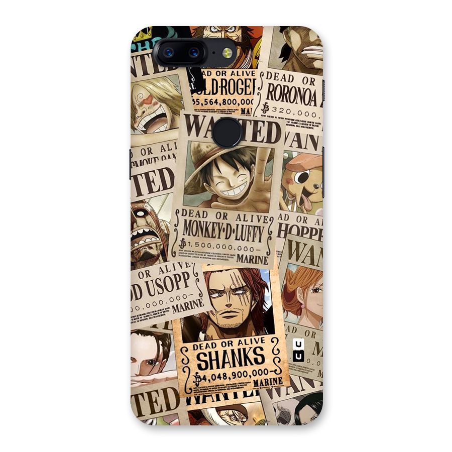 One Piece Most Wanted Back Case for OnePlus 5T