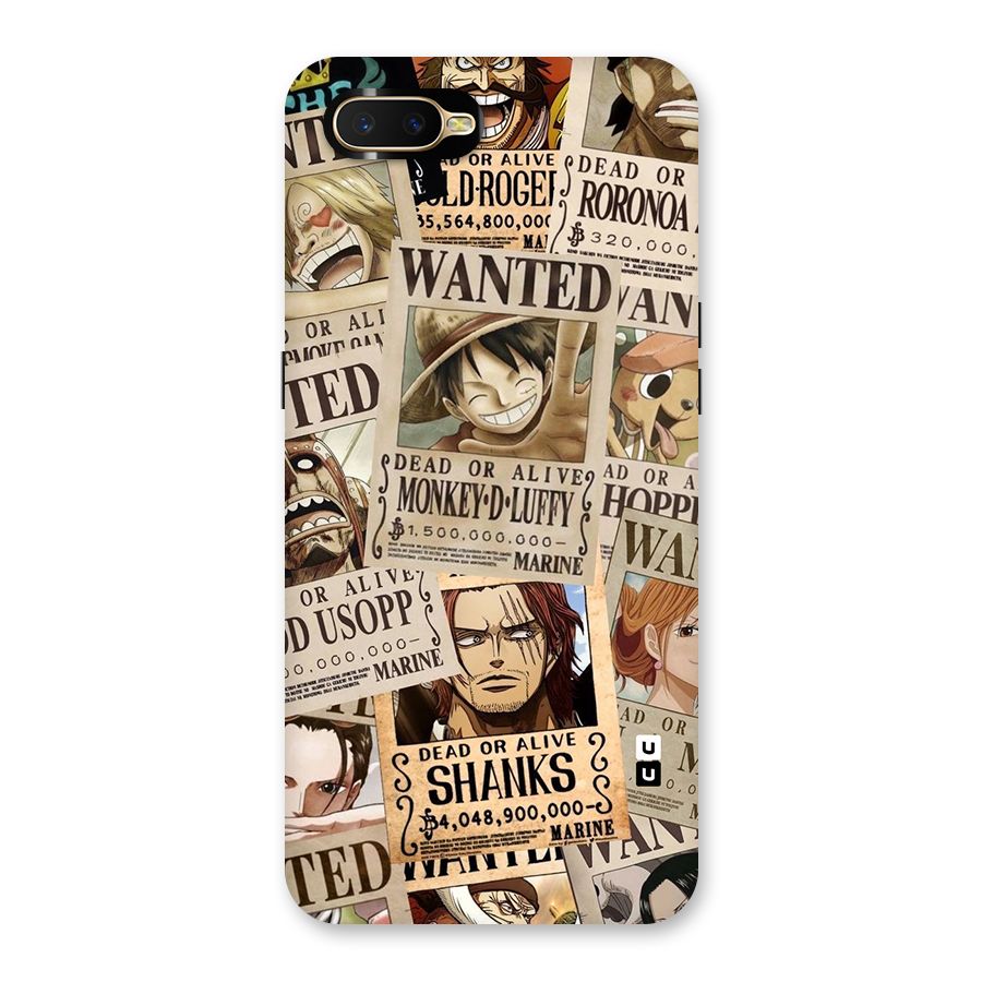 One Piece Most Wanted Back Case for Oppo K1