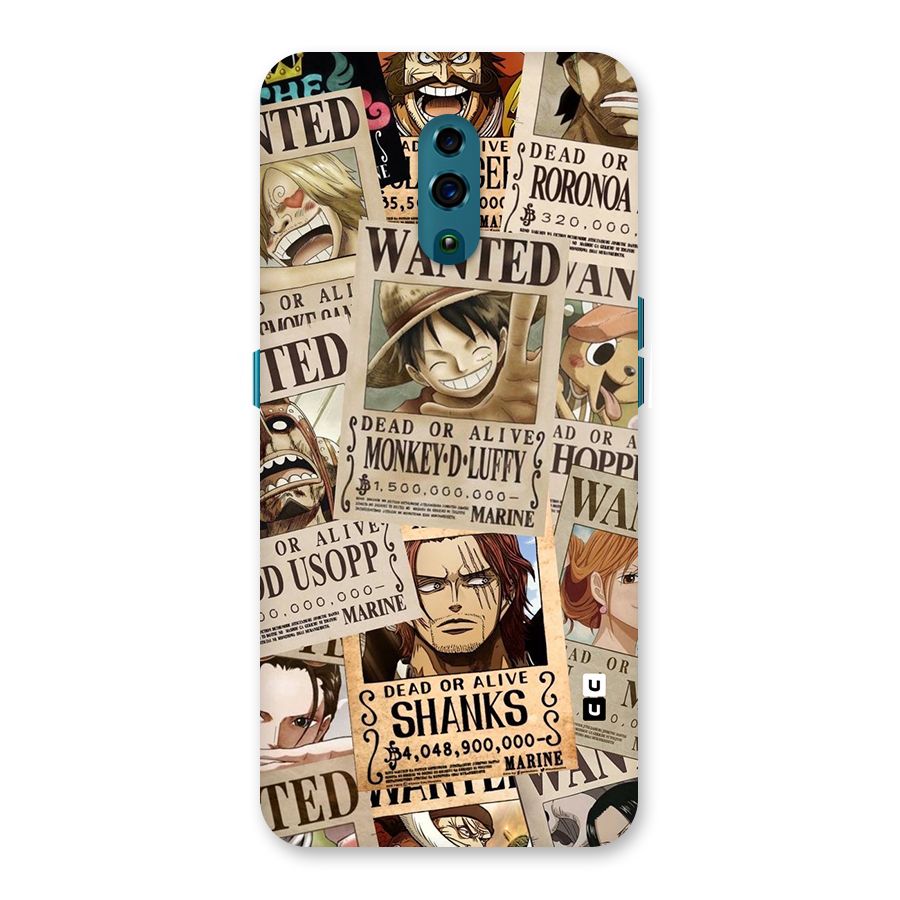 One Piece Most Wanted Back Case for Oppo Reno