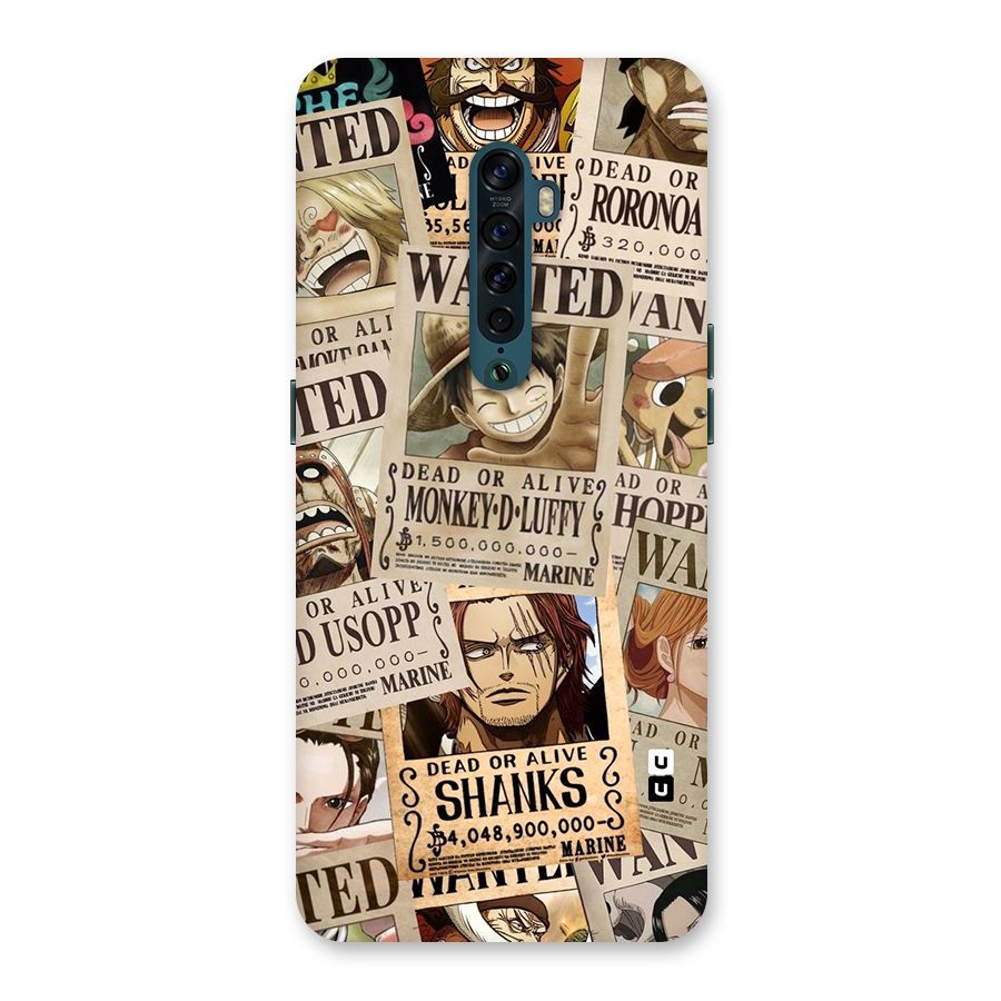 One Piece Most Wanted Back Case for Oppo Reno2