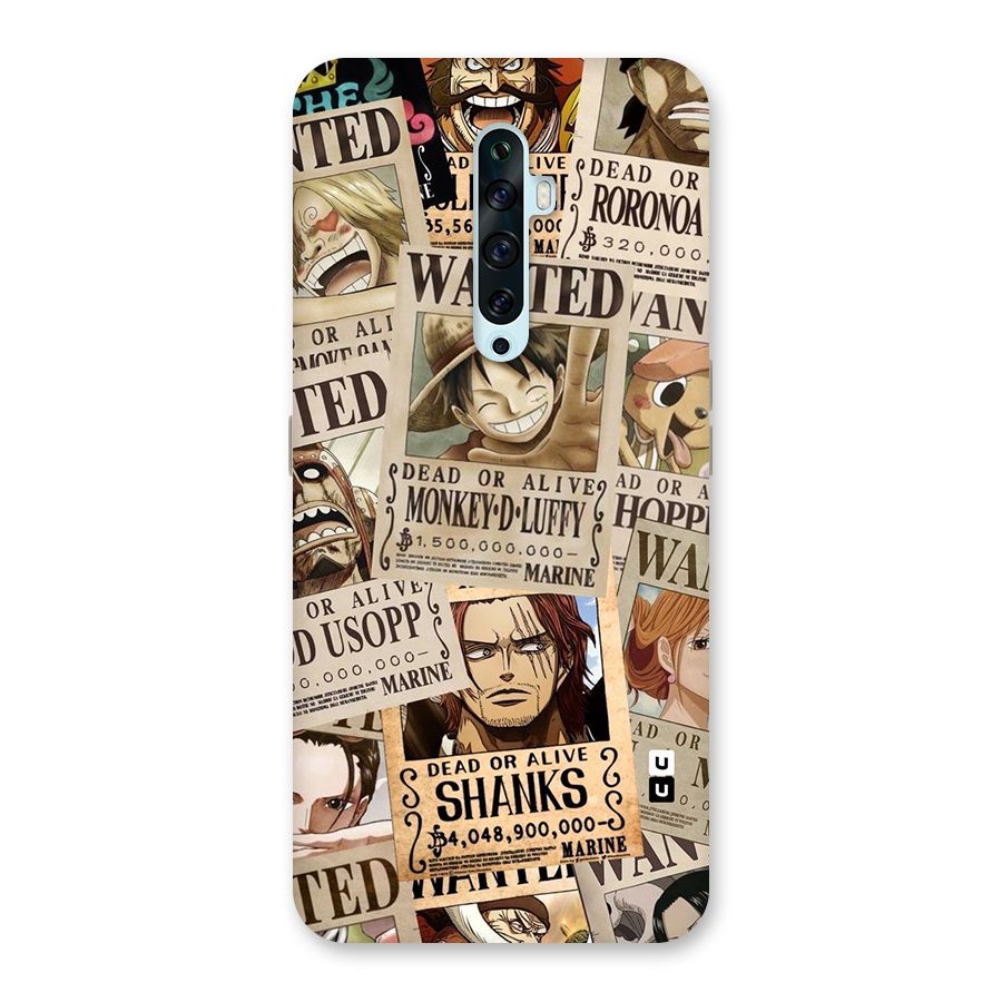One Piece Most Wanted Back Case for Oppo Reno2 Z