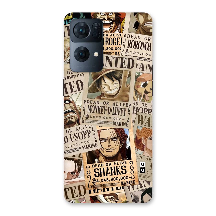 One Piece Most Wanted Back Case for Oppo Reno7 Pro 5G