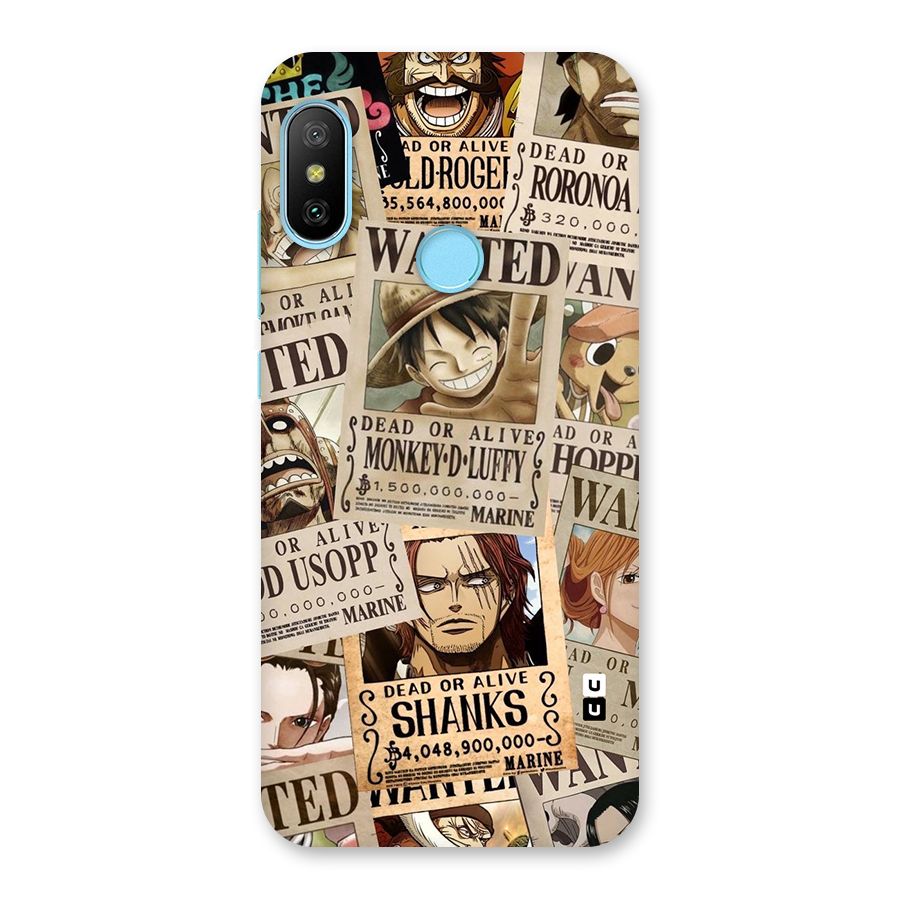 One Piece Most Wanted Back Case for Redmi 6 Pro