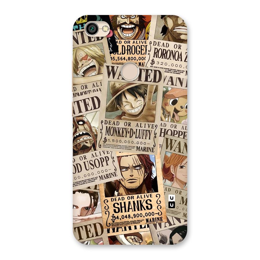 One Piece Most Wanted Back Case for Redmi Y1 2017