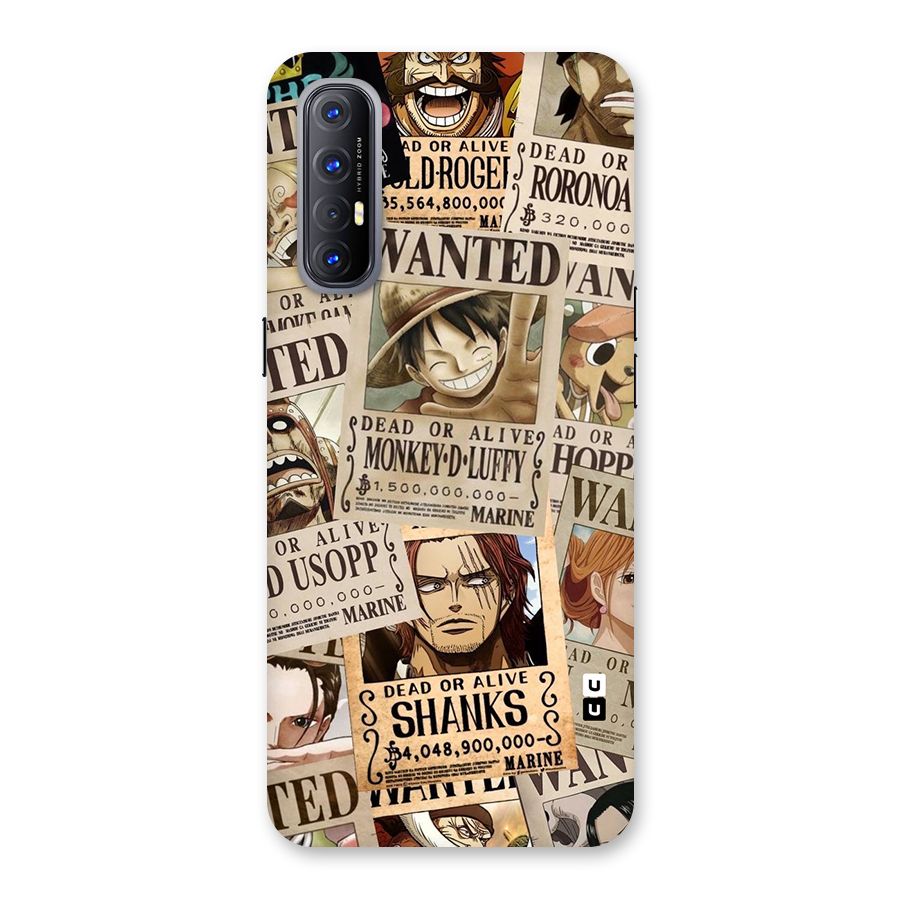 One Piece Most Wanted Back Case for Reno3 Pro