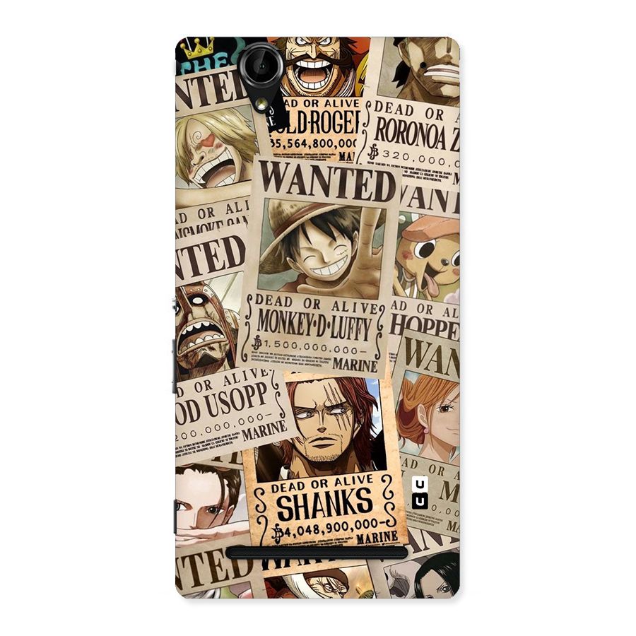 One Piece Most Wanted Back Case for Sony Xperia T2
