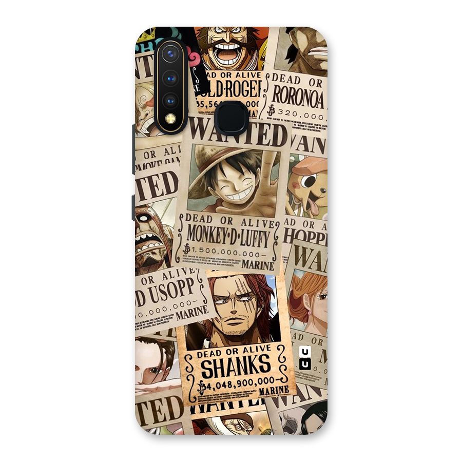One Piece Most Wanted Back Case for Vivo U20