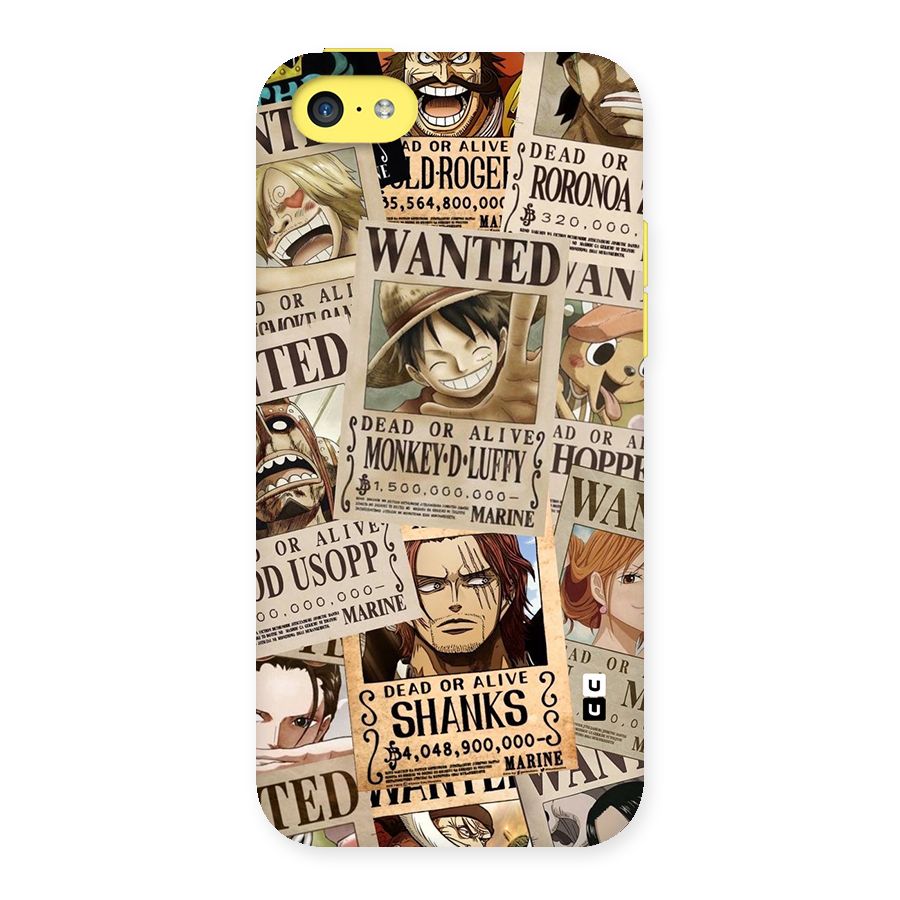 One Piece Most Wanted Back Case for iPhone 5C