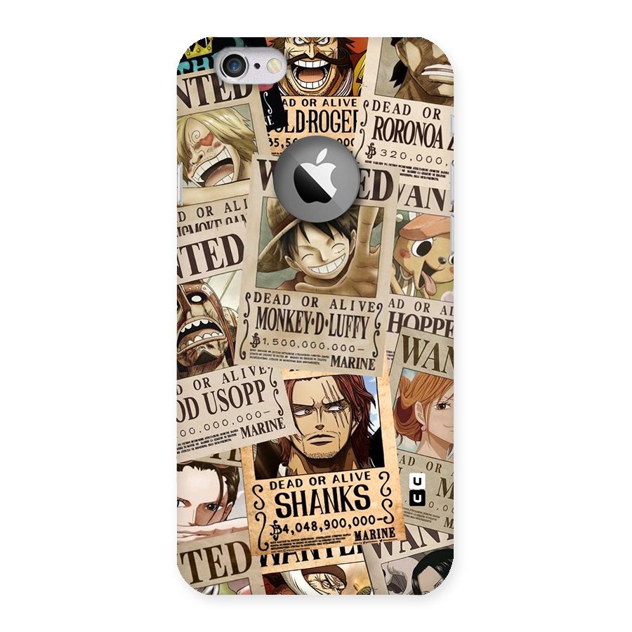 One Piece Most Wanted Back Case for iPhone 6 Logo Cut