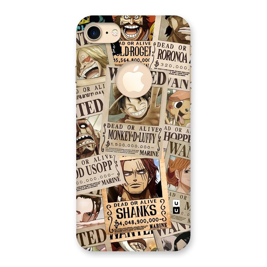 One Piece Most Wanted Back Case for iPhone 8 Logo Cut