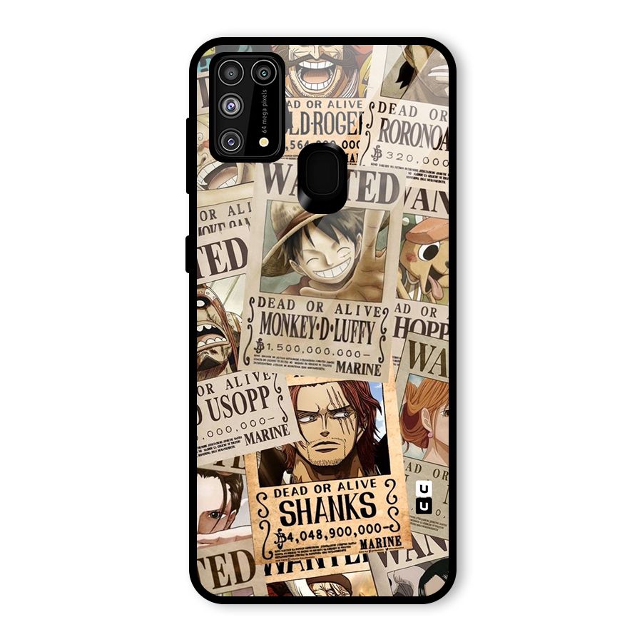One Piece Most Wanted Glass Back Case for Galaxy F41
