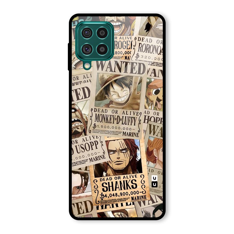 One Piece Most Wanted Glass Back Case for Galaxy F62