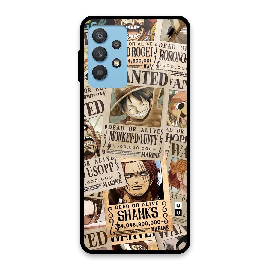 One Piece Most Wanted Glass Back Case for Galaxy M32 5G