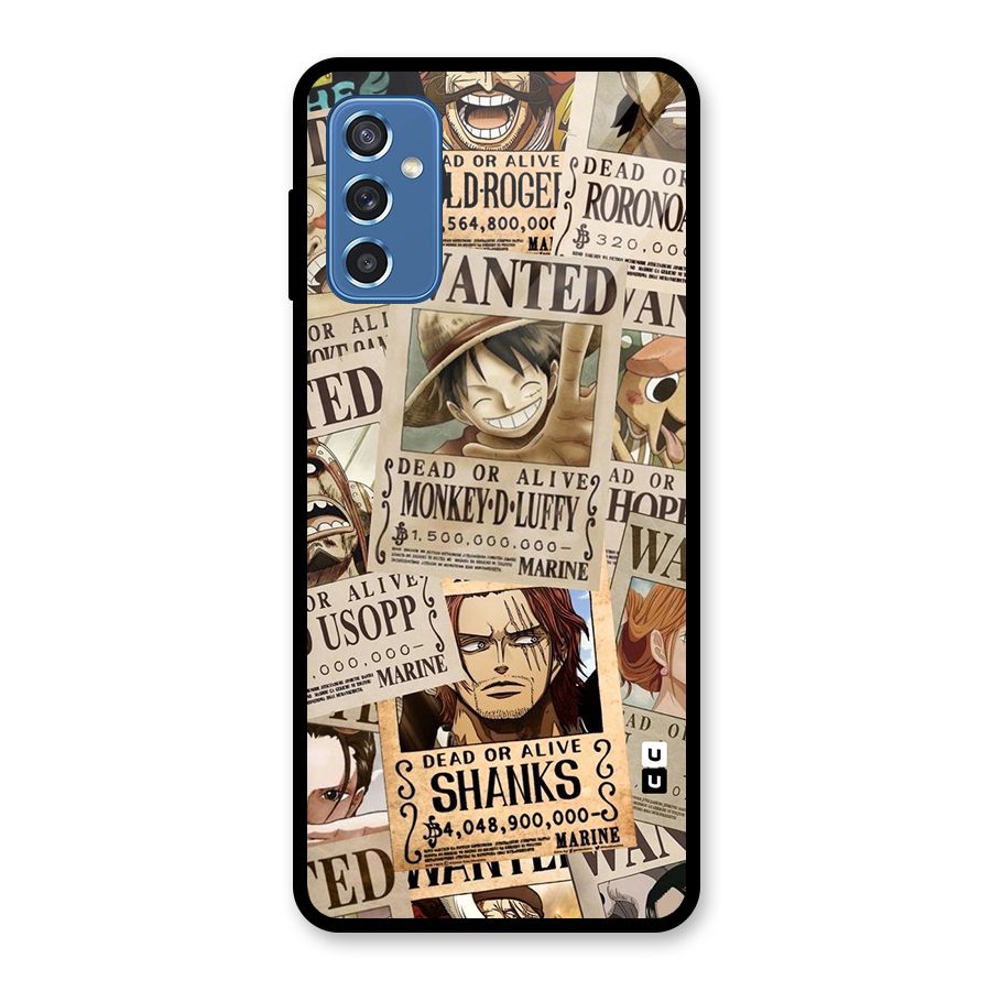 One Piece Most Wanted Glass Back Case for Galaxy M52 5G