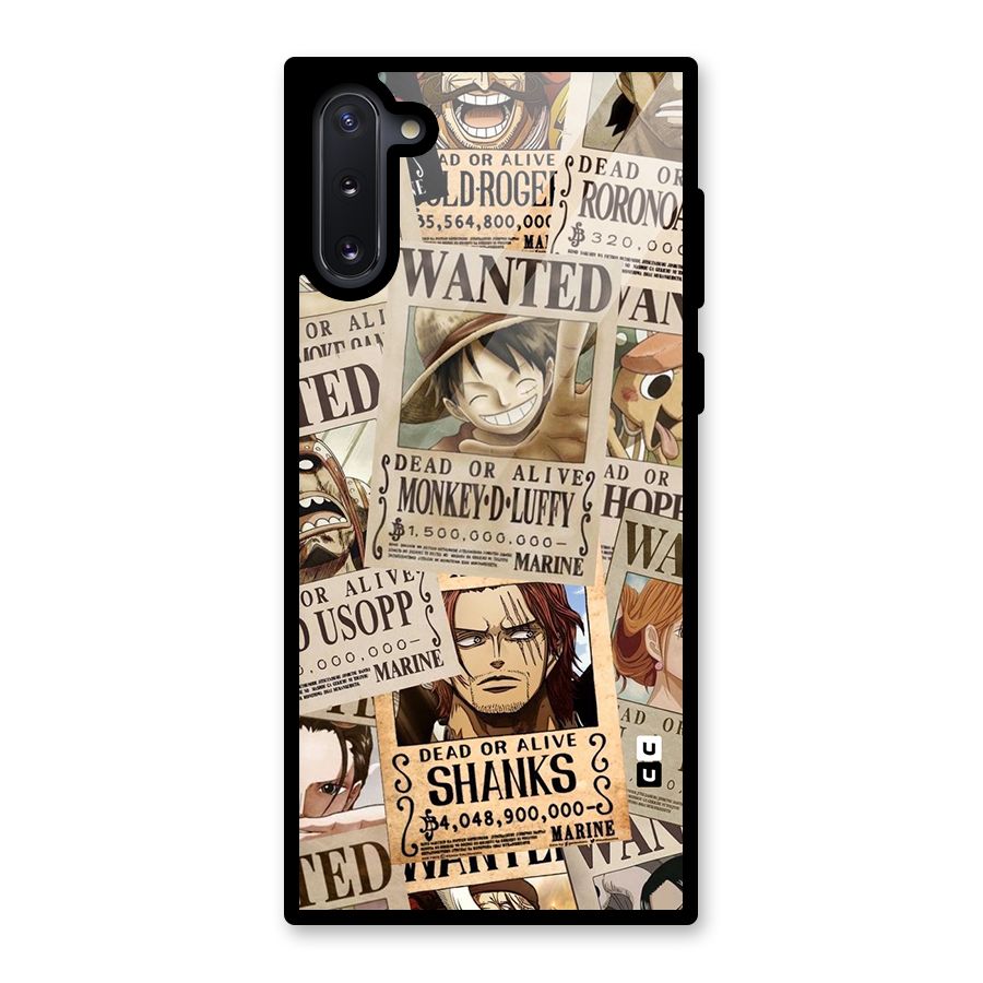 One Piece Most Wanted Glass Back Case for Galaxy Note 10