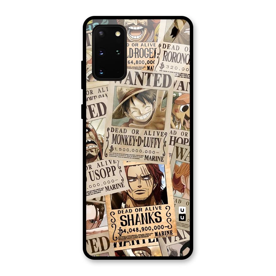 One Piece Most Wanted Glass Back Case for Galaxy S20 Plus