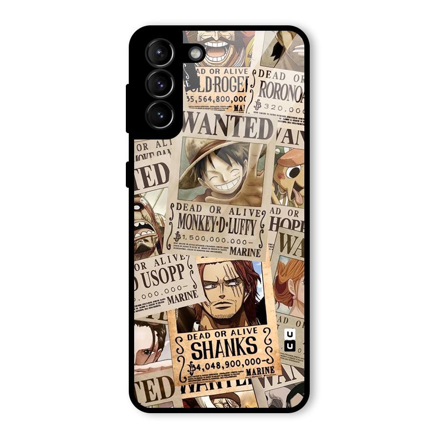 One Piece Most Wanted Glass Back Case for Galaxy S21 Plus