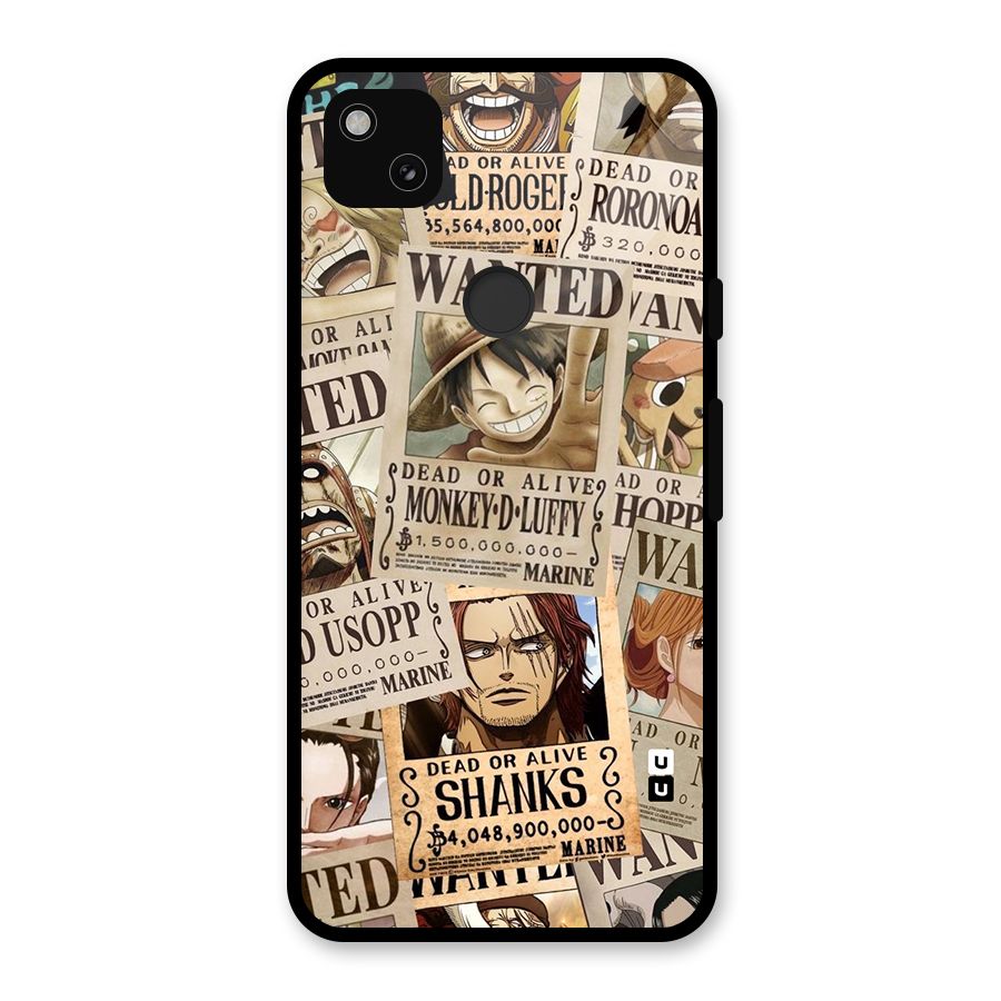 One Piece Most Wanted Glass Back Case for Google Pixel 4a