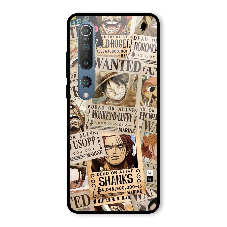 One Piece Most Wanted Glass Back Case for Mi 10