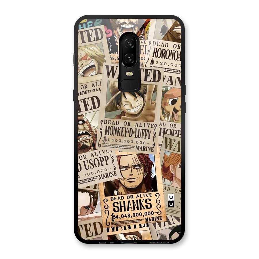 One Piece Most Wanted Glass Back Case for OnePlus 6