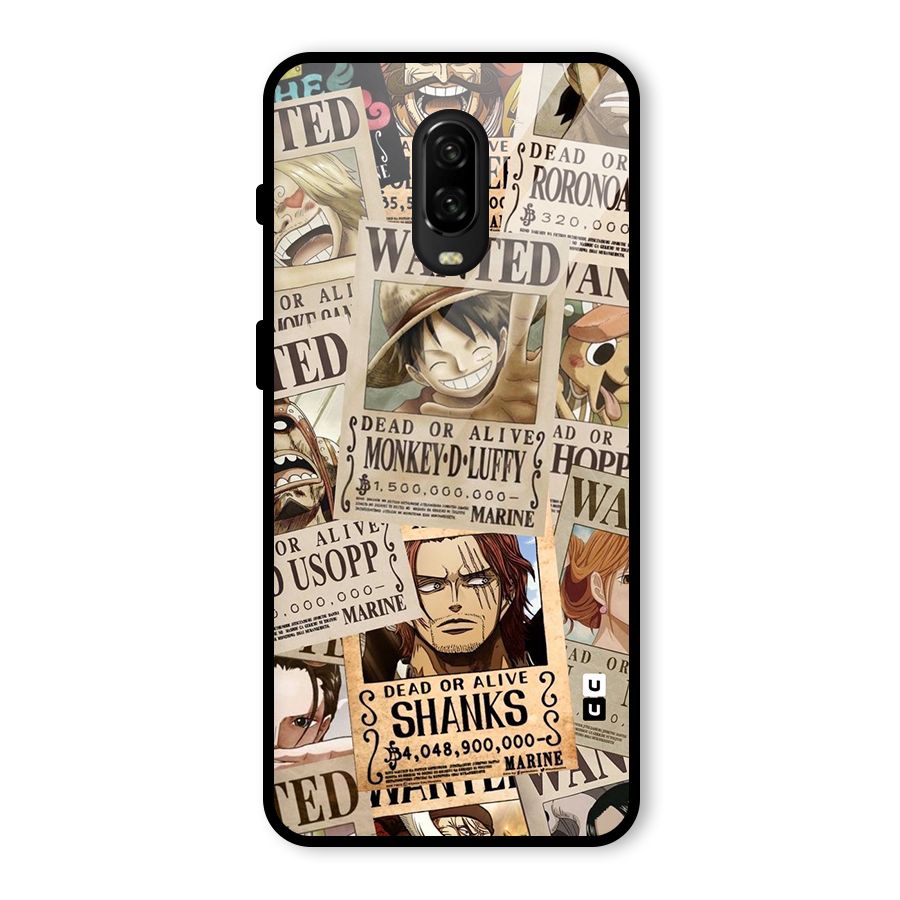 One Piece Most Wanted Glass Back Case for OnePlus 6T