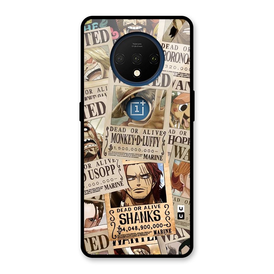 One Piece Most Wanted Glass Back Case for OnePlus 7T