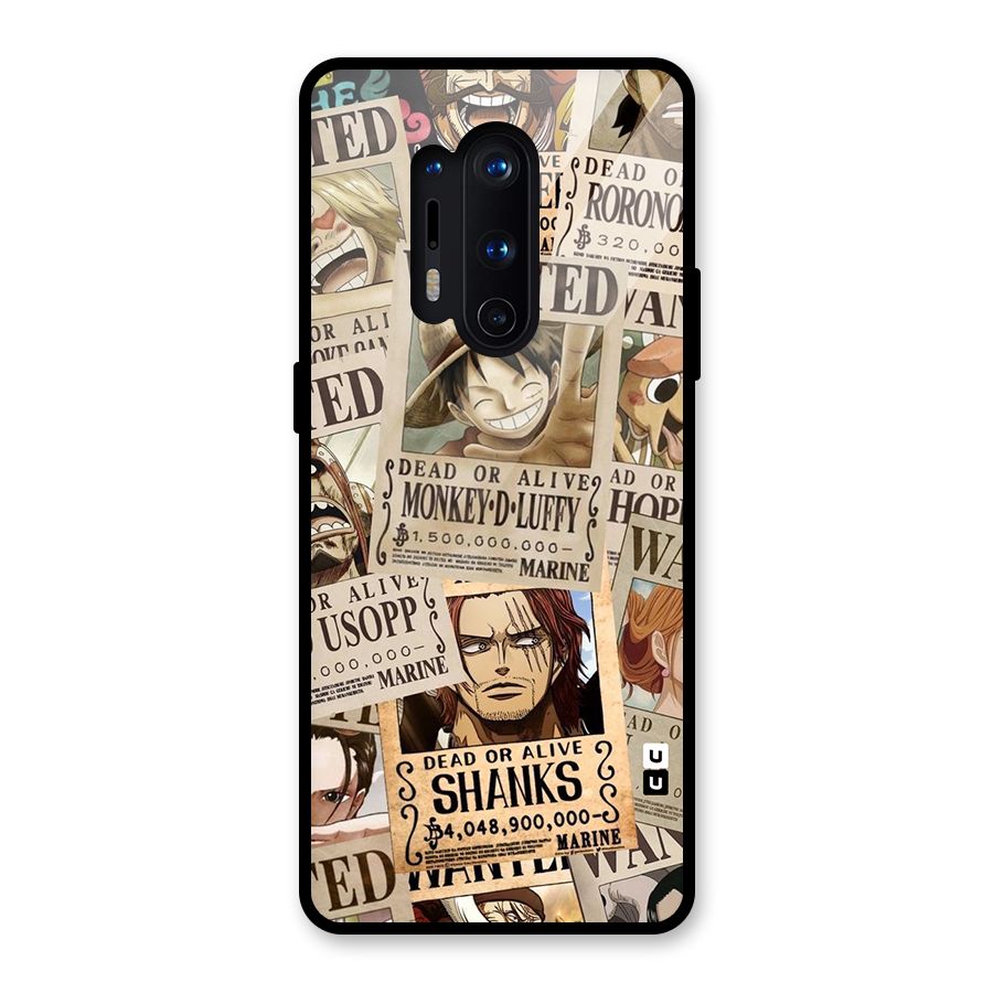 One Piece Most Wanted Glass Back Case for OnePlus 8 Pro