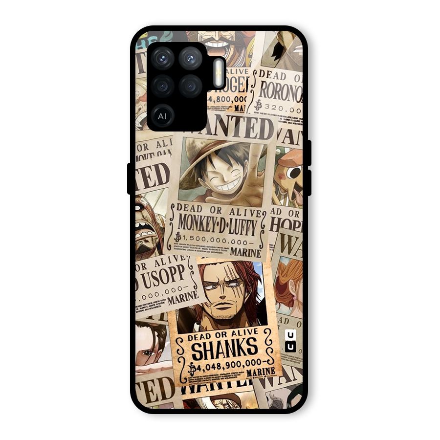 One Piece Most Wanted Glass Back Case for Oppo F19 Pro
