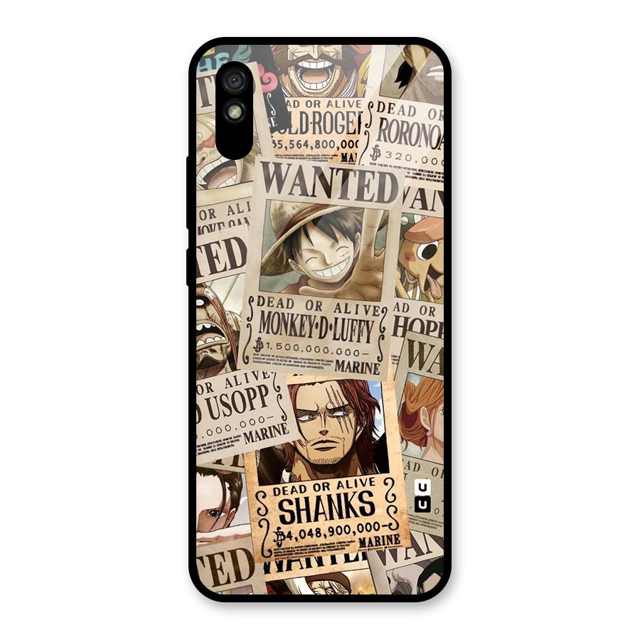 One Piece Most Wanted Glass Back Case for Redmi 9i