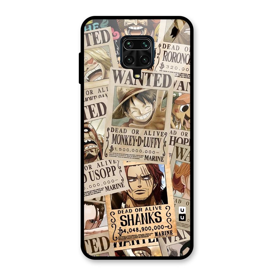 One Piece Most Wanted Glass Back Case for Redmi Note 10 Lite