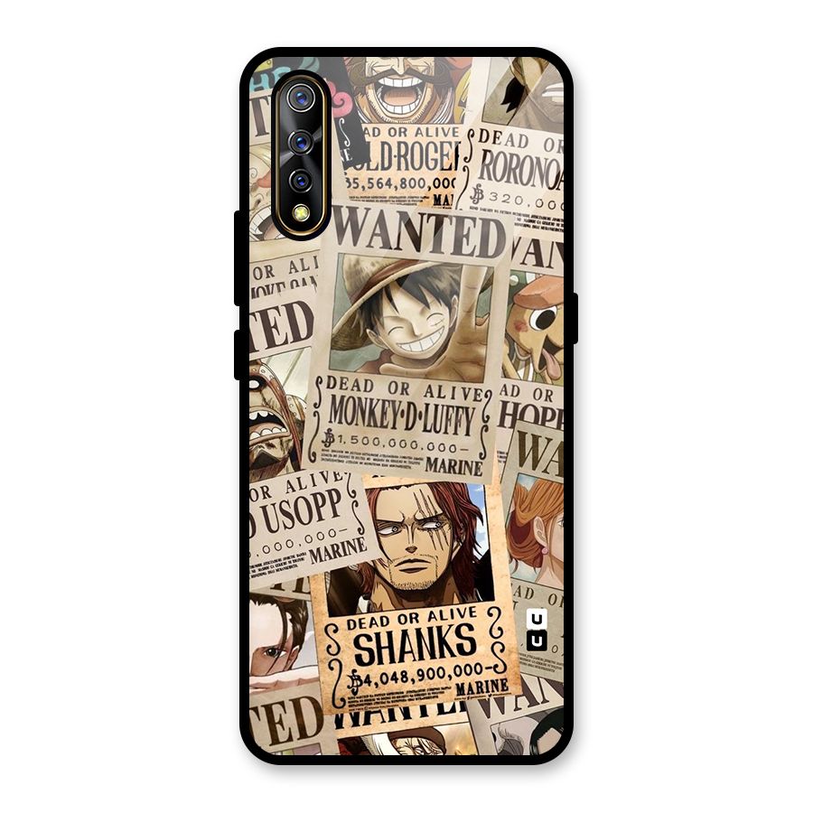 One Piece Most Wanted Glass Back Case for Vivo S1
