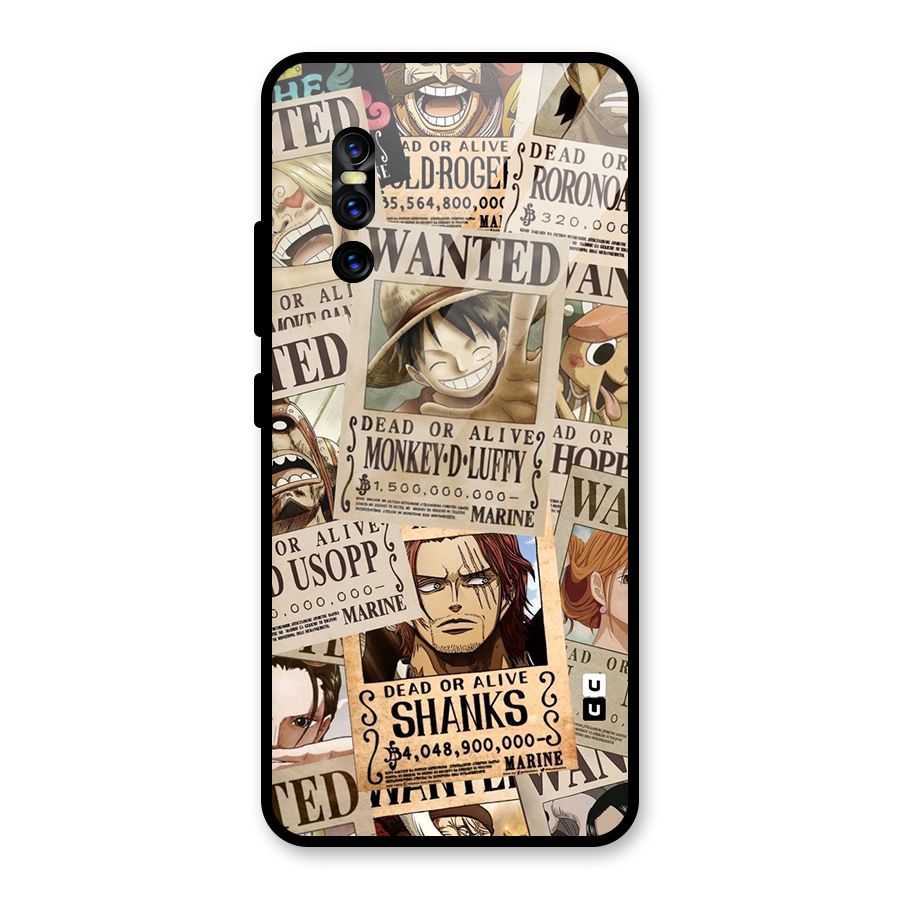 One Piece Most Wanted Glass Back Case for Vivo V15 Pro