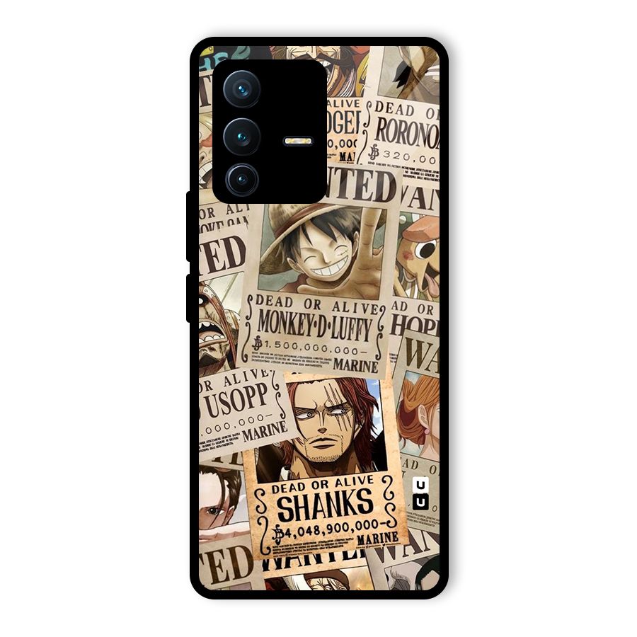 One Piece Most Wanted Glass Back Case for Vivo V23 Pro