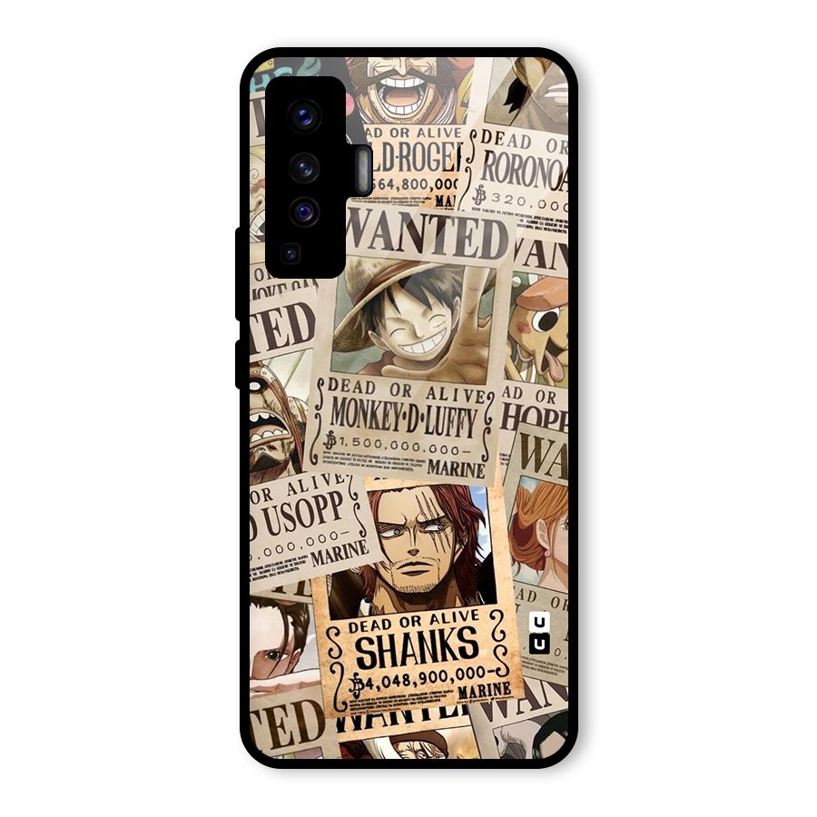 One Piece Most Wanted Glass Back Case for Vivo X50