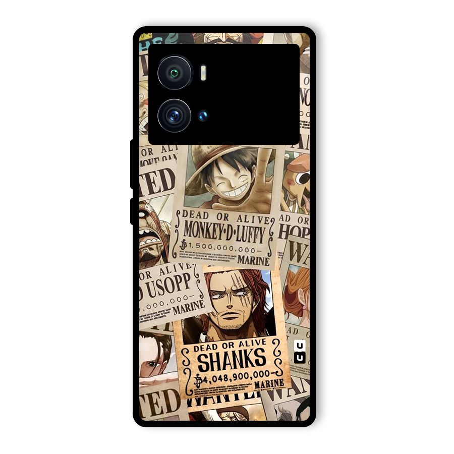 One Piece Most Wanted Glass Back Case for Vivo iQOO 9 Pro
