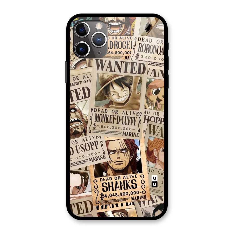 One Piece Most Wanted Glass Back Case for iPhone 11 Pro Max