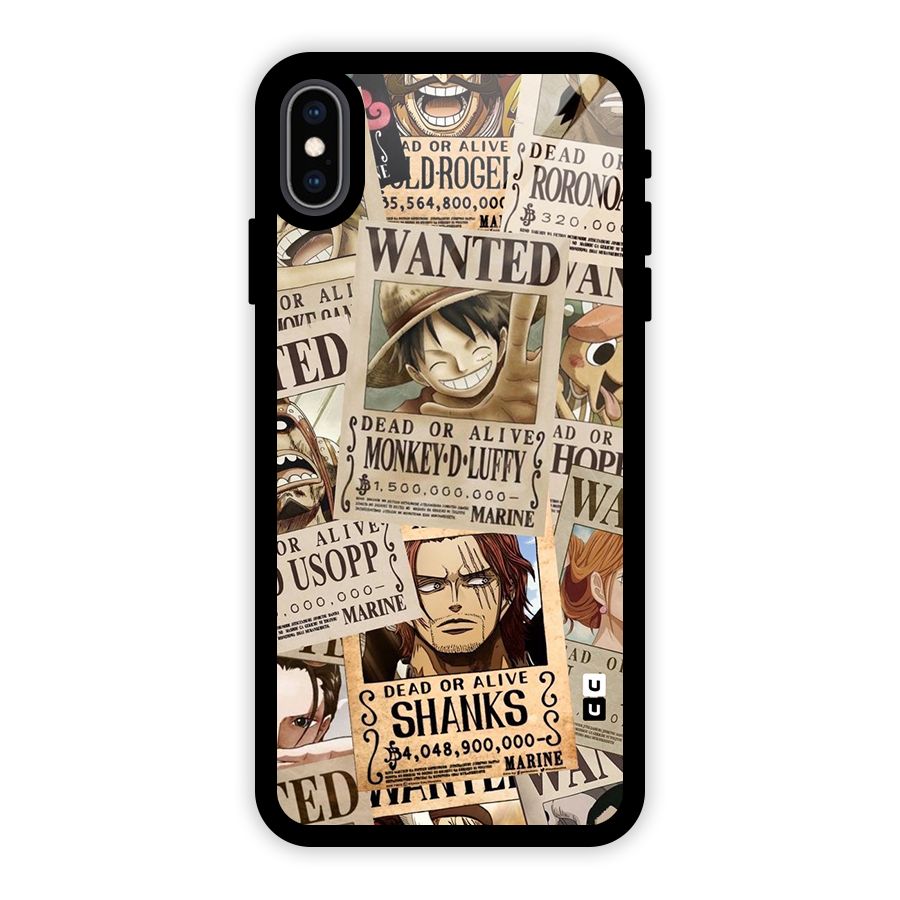 One Piece Most Wanted Glass Back Case for iPhone XS Max