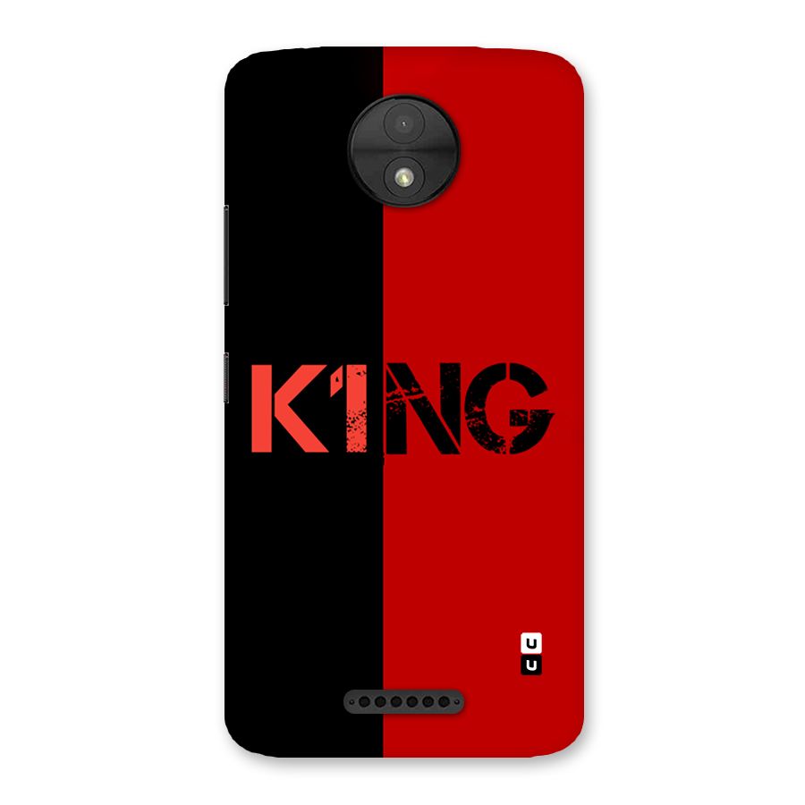 Only King Back Case for Moto C