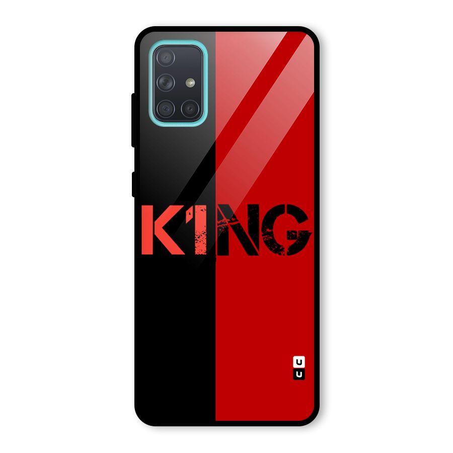 Only King Glass Back Case for Galaxy A71