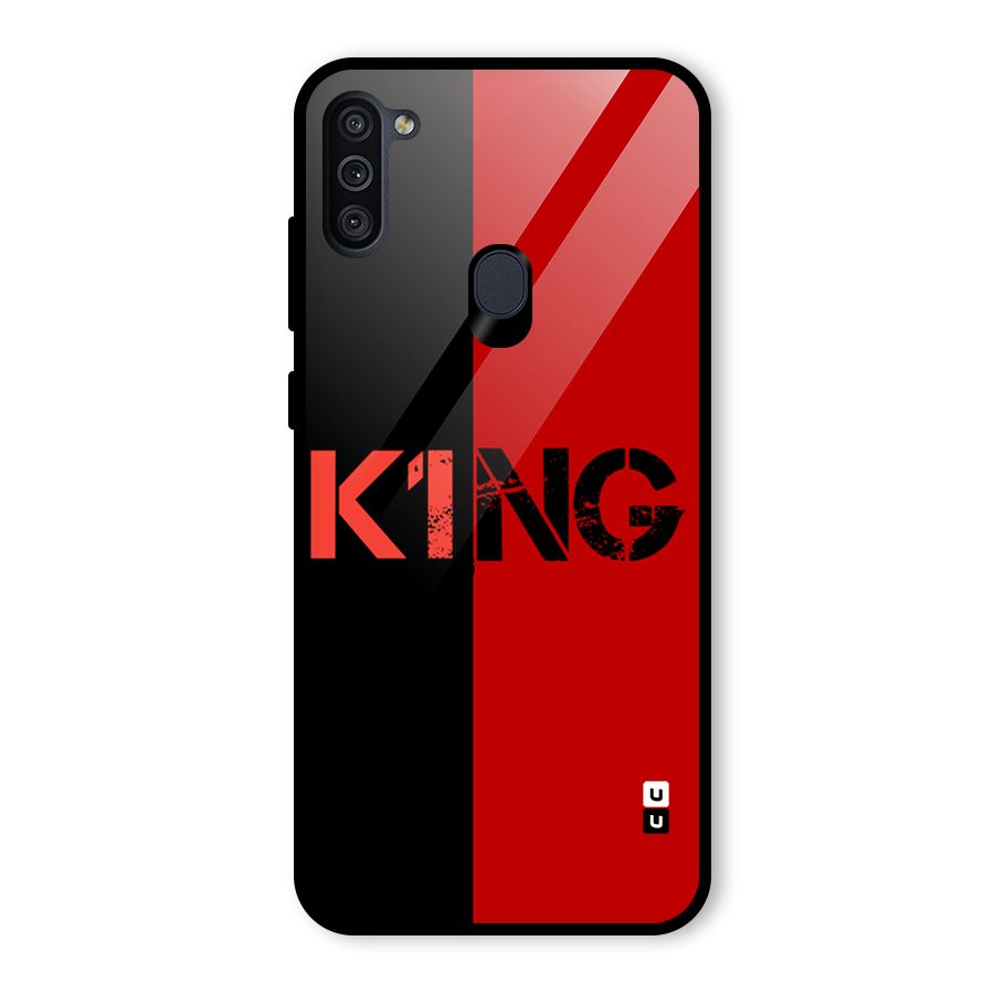Only King Glass Back Case for Galaxy M11