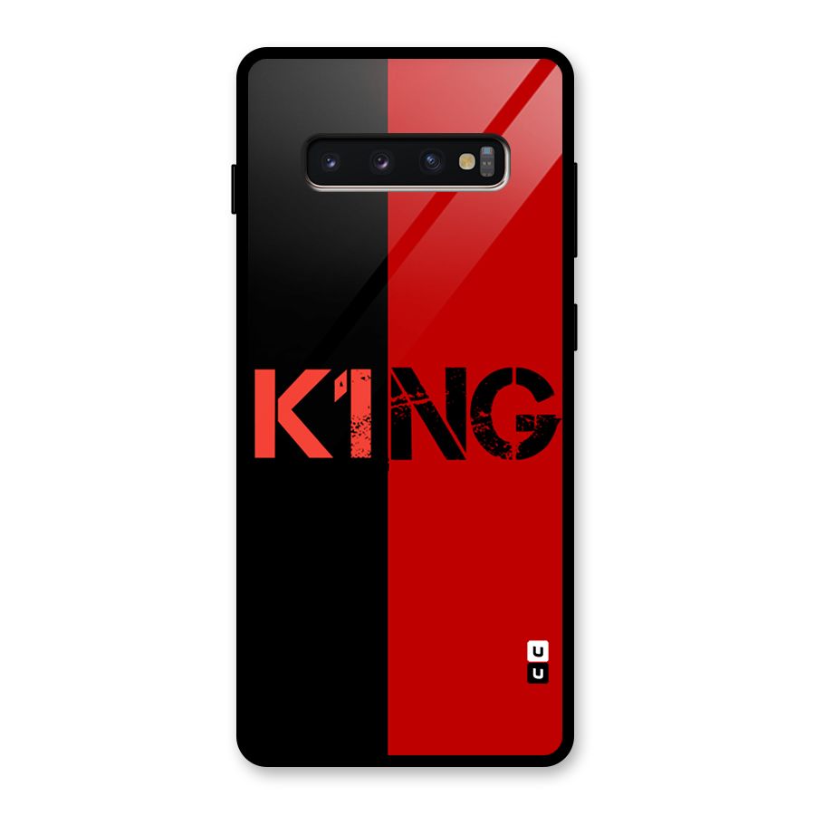 Only King Glass Back Case for Galaxy S10 Plus
