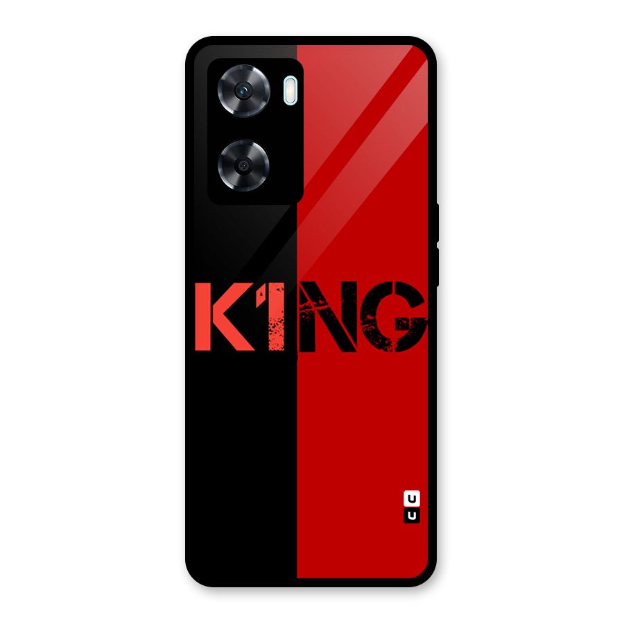 Only King Glass Back Case for Oppo A77