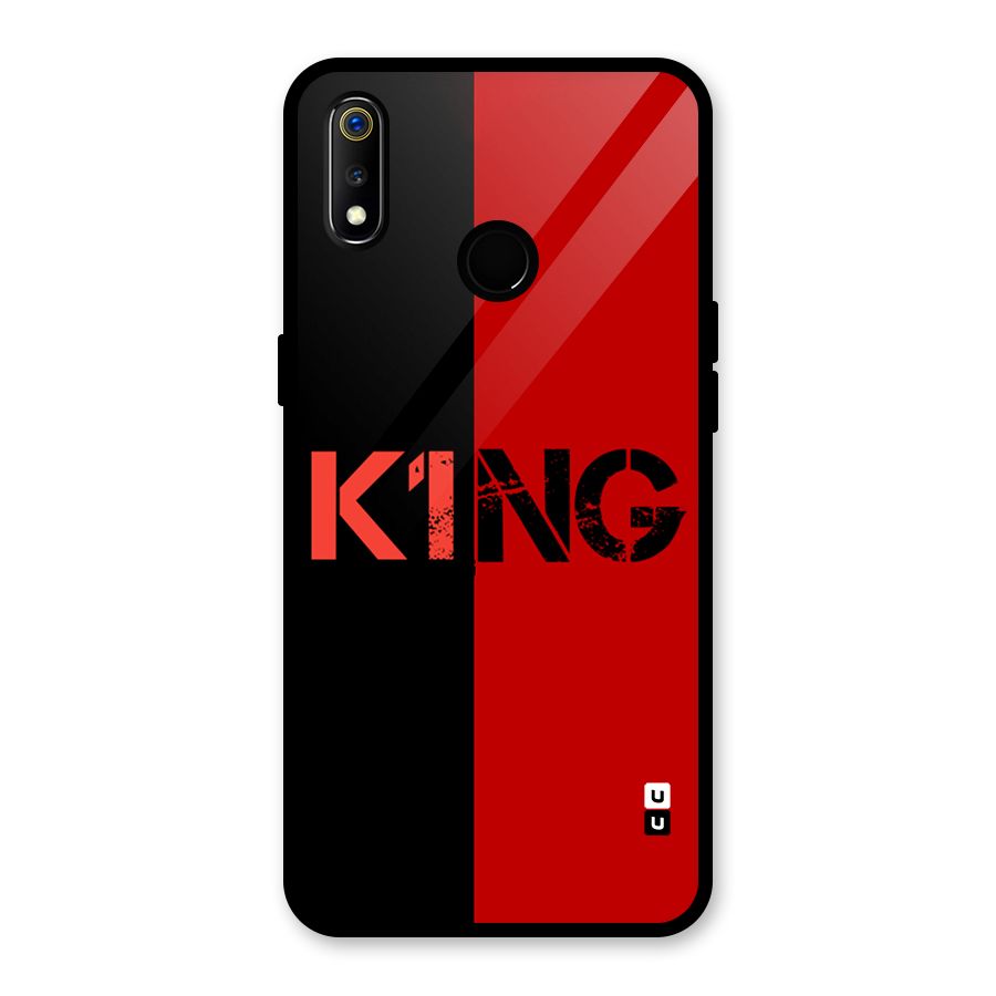 Only King Glass Back Case for Realme 3i