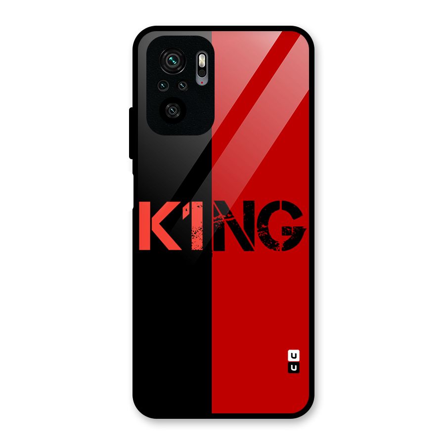 Only King Glass Back Case for Redmi Note 10S