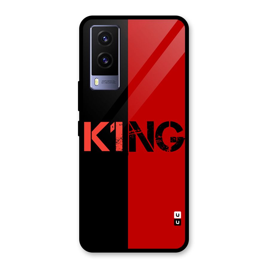 Only King Glass Back Case for Vivo V21e 5G